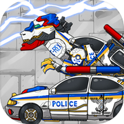 Play T-rex Cops- Combine! DinoRobot