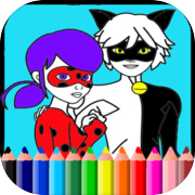 Miraculous Ladybug & Cat Noir Coloring Book Kids