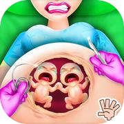 Play Twin Baby Mom Pregnant Surgery ER Emergency