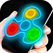 Fidget spinner neon glow