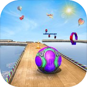 Crazy Ball Run Sky Ramp Game